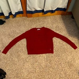 Hollister Red Knit Sweater